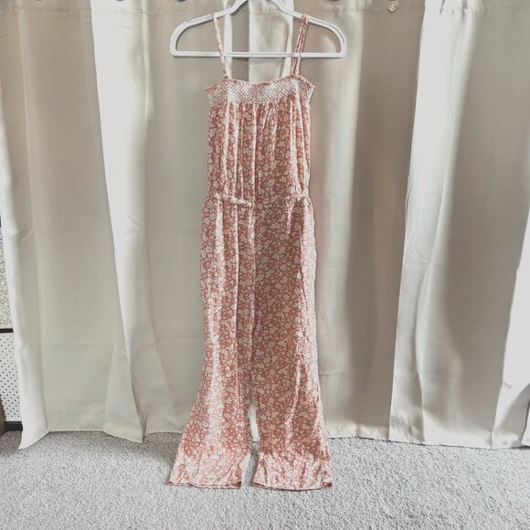 Faherty Pants - Faherty Renata Jumpsuit Medium Floral Fairy Coquette Festival Boho Western 19143